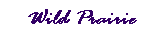 Text Box: Wild Prairie